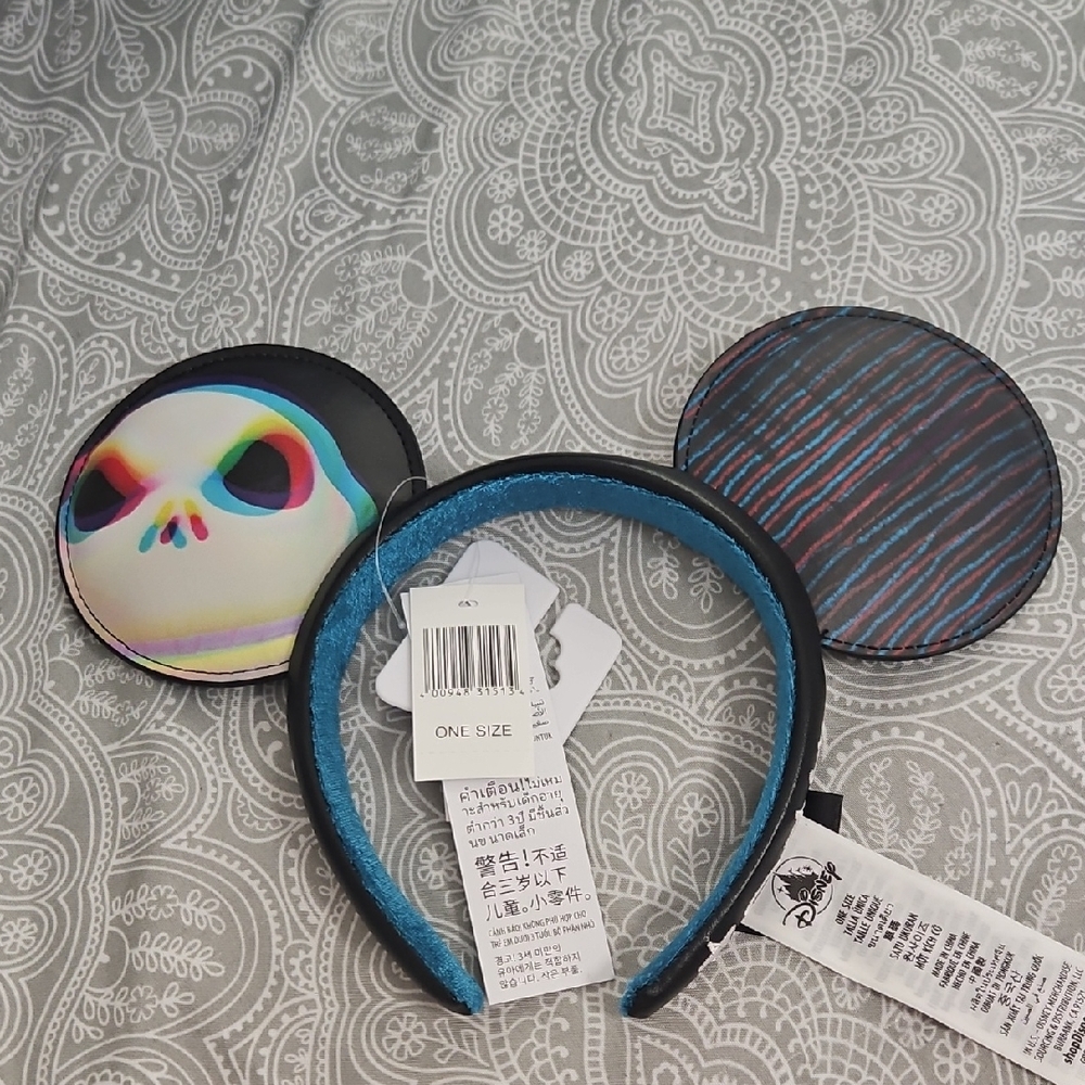 Disney Multicolor Skull Ears Headband